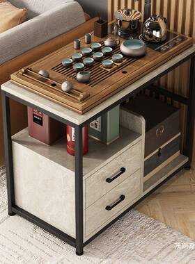 边几客厅移柜动IYD茶边带轮小茶台茶水柜沙发边柜阳台小桌侧子小