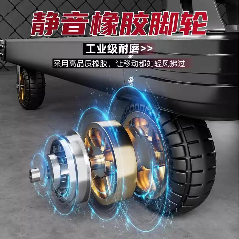 便家携搬运四轮车推车加364厚钢小板平板车用手推拉货折叠静音拉