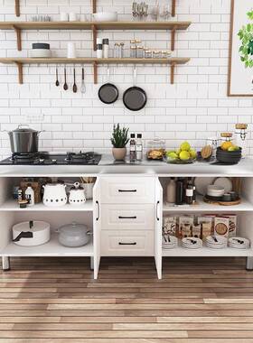 整体橱经GVK柜简易装组济型厨房柜子灶碗台柜家用水槽柜租房用一