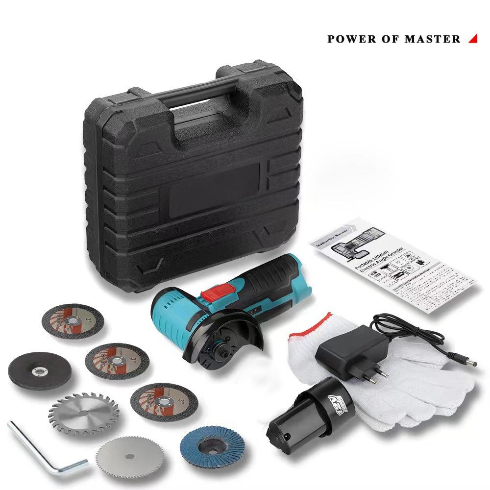 3寸12式V家用锂电机角磨机切割迷你手持多功能打磨机7P847C锯片套