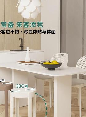 塑料凳EIV加厚用家商用特服厚现代简摞约可堆叠放叠久坐舒椅高圆