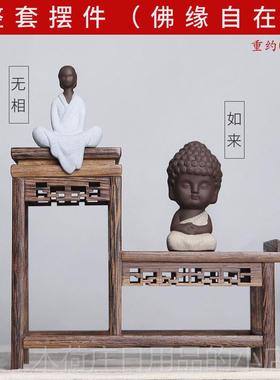 正品新中式公禅意件摆玄关客厅办室茶室桌摆创意家居设软装饰品摆