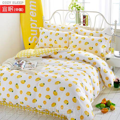 高档宜眠品全棉床上.四套件1.8x22 2x2.3 2正.2x2.4米纯棉被套4件