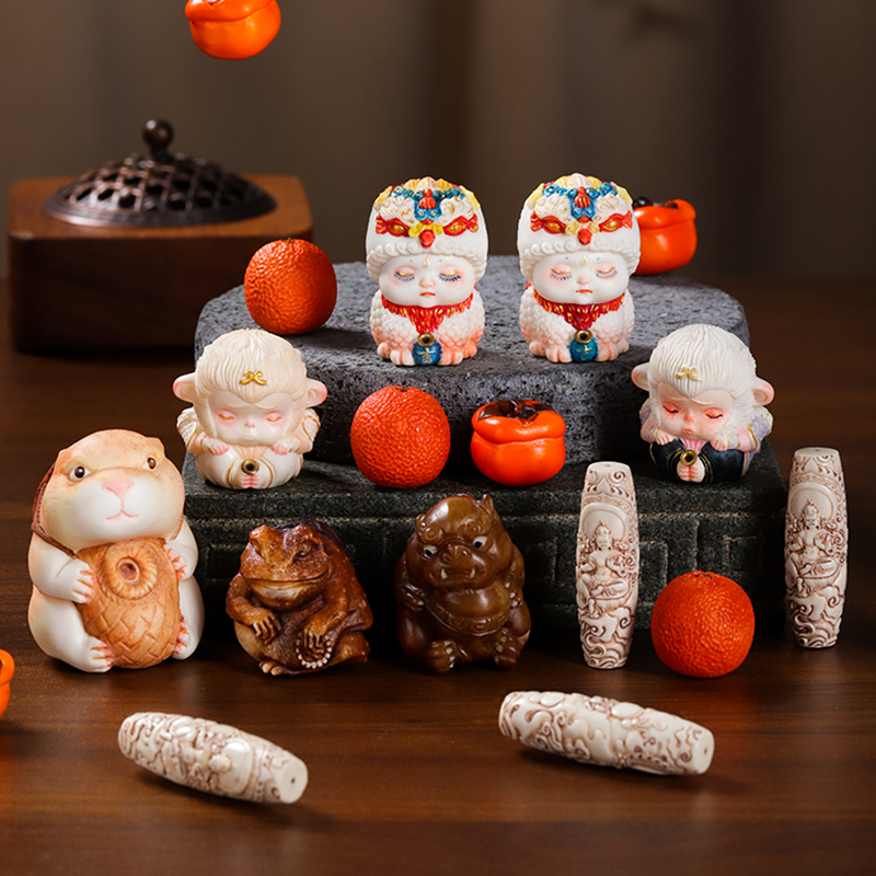 《妙艺原创高端文玩》根付diy配件手工编织手串项链文玩直播专拍