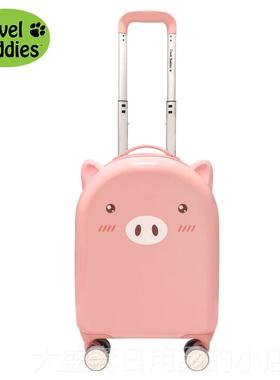 高档trael buddies波迪士儿v童拉杆箱宝行李箱可可骑坐宝男女旅行