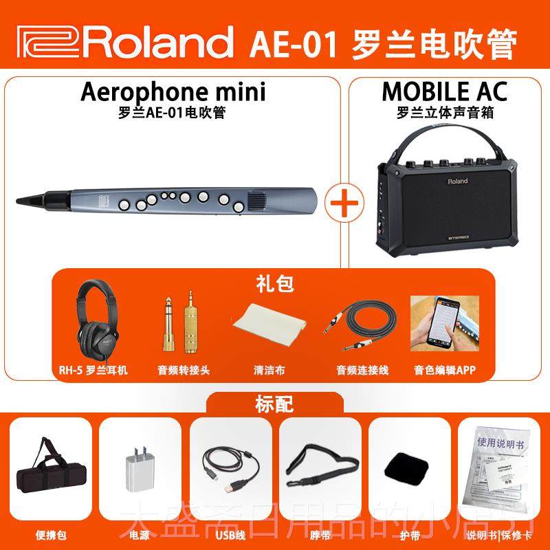 高档Roand兰电吹管电子l克斯AE-01C 萨AE-05C老年罗人初学管乐民