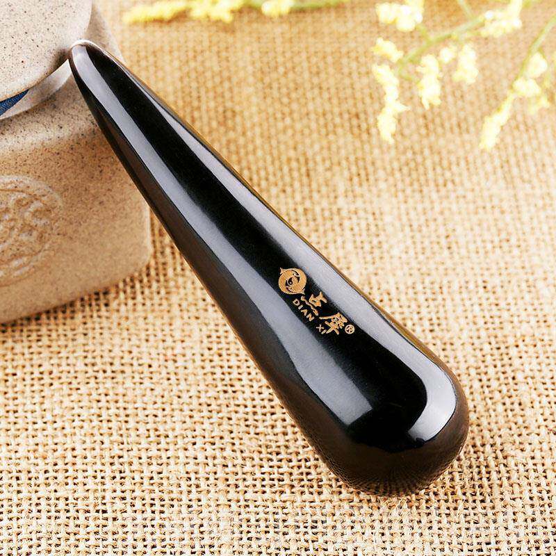 高档点角犀天然水牛点肝位棒敲胆经推经足按摩穴器锤家用瘦腿面部