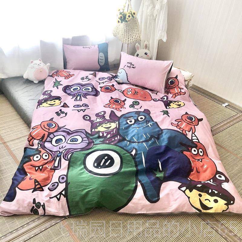 正品日系次元全二棉四件套床上用品纯南棉件套通家纺床品四季4款