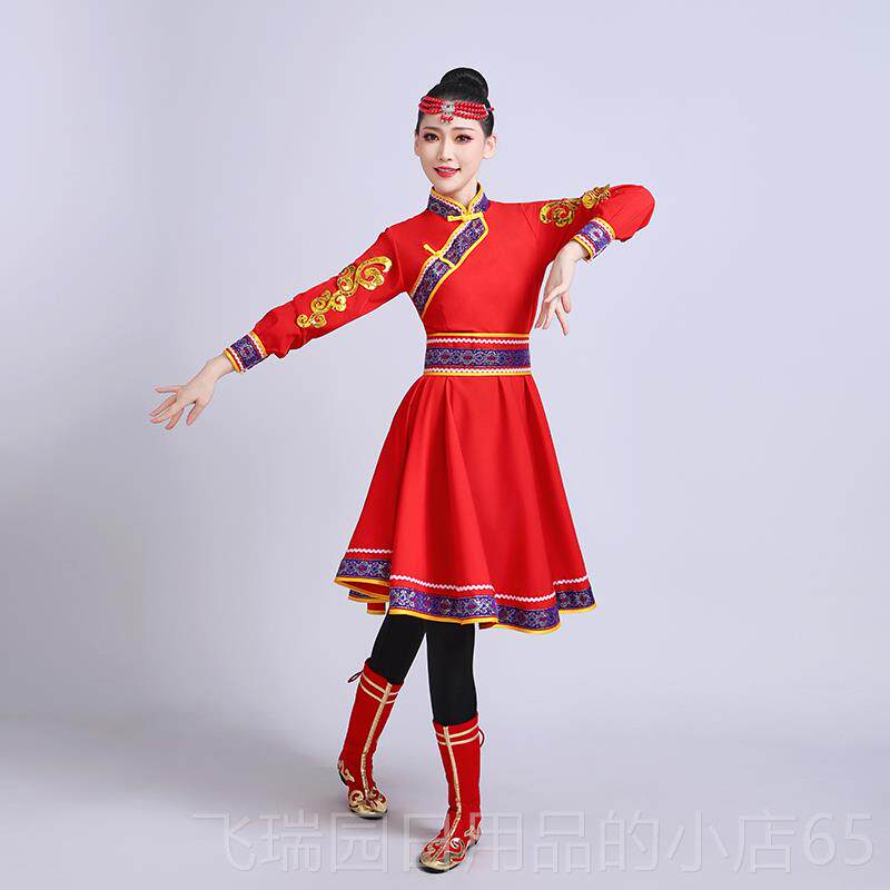 正品蒙古舞蹈表演女服新款少数民族成艺考台人演出舞服装蒙族舞练