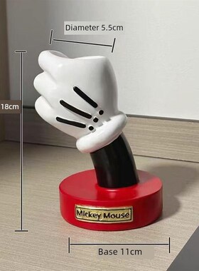 卡通创意插图汤姆猫花瓶可爱和有趣的高端工艺家居个性化装饰饰品