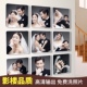 简约九宫格照片墙客厅创意实木挂墙洗相片加相框宝宝婚纱照定制