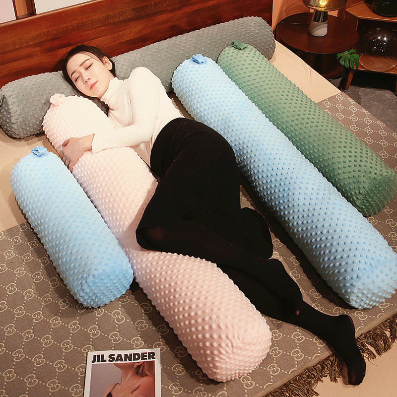 豆豆绒长条抱枕女生侧睡夹腿男款卧室孕妇睡觉夹腿专用床上枕头大