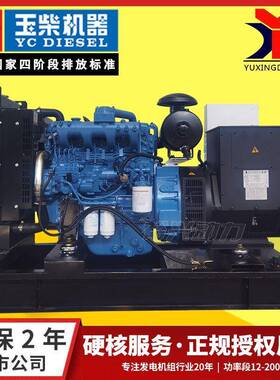 50kw机柴油发50kw玉柴电组玉柴05千瓦发电机组四缸三相交流发电机