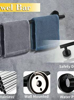 跨境浴室不锈巾钢毛巾纸巾杆架肥皂碟毛环衣GKS帽钩美式挂件防套