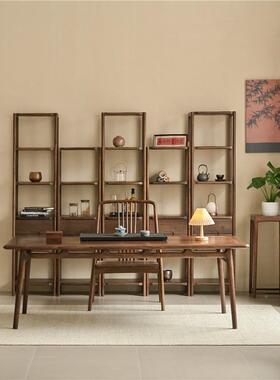 展新款木中式博古架多宝阁置实物新架办公68070茶室示柜隔断陈列