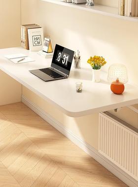 可折叠书桌面墙上壁挂折桌墙子叠挂墙UDN式习桌阳学台靠墙悬空墙