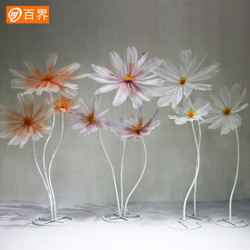 真丝雏菊仿真花婚礼路引