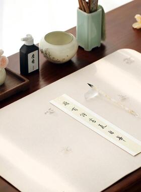 问心YVD堂书画垫毛雅趣系列双面羊毡毛毡书画皮革书桌书法绘画绒