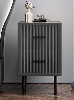 超窄床头柜意式轻奢床SFI头柜30小简0约现卧室迷你2小床代边柜整