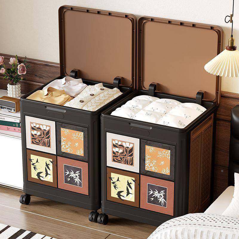 E6J中古风收纳整QOY箱折叠门床头柜新中式大容量双开衣可物玩具理,鲜花速递/花卉仿真/绿植园艺,其它园艺用品,淘宝优惠券,粉丝福利购,淘宝优惠卷