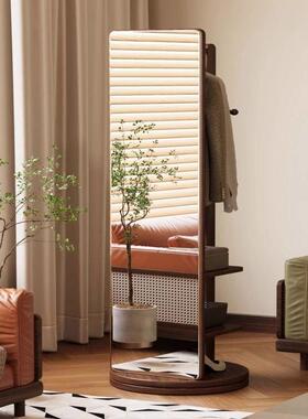 镜全身穿VMK镜落地挂衣帽架一体可衣旋转移动家用卧室镜子网红试