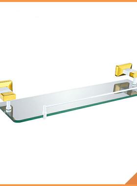 黑色璃置物架24158浴室置物玻架单层置架物浴室卫生间置物架