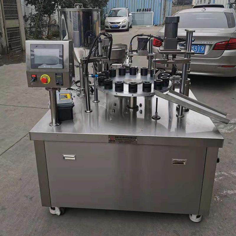 灌装旋盖机体一膏体自动装自动上589盖旋盖贴标体机液液体灌灌装