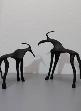 欧极式简创意属动物0307摆件装样板房金电视柜茶几家居客厅饰品摆