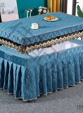 02款烤火桌子罩2套加绒电罩套长方形超厚升wEah3c7f降4冬季电炉暖