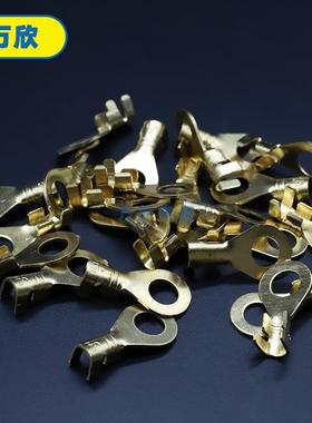 铜431-A/B连/C/D地环接器冷压O型接线片鼻6汽车铜431-6A/B线耳接