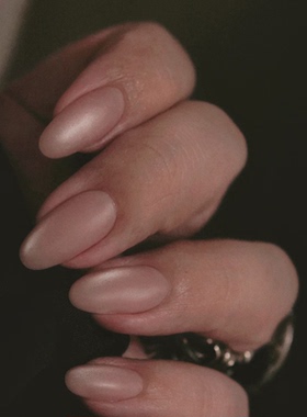 Sellora简约磨砂纯色海莉穿戴甲手工中长美甲高级杏仁指甲pg