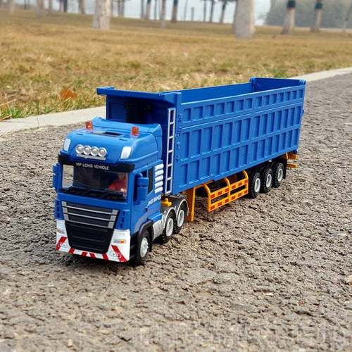 正品1:合50重型卡车模型自卸翻斗运输货车型金属模仿真工程车玩具