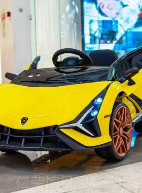 正品儿童电动车四剪刀孩门汽车遥控玩具宝车可坐人男女1-轮6岁宝