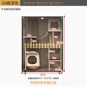 正品 家猫别墅可放自动猫盆猫窝猫咪笼子小佩超大猫房子砂双三层猫
