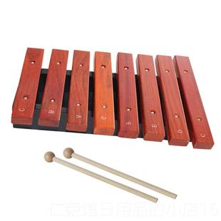 正品 儿童敲园乐器幼儿教具琴打击小木宝宝玩具铝板琴音琴八音砖小