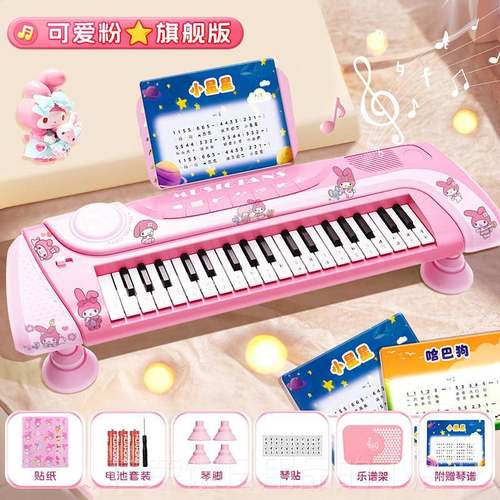 正品儿童电琴子玩具初者弹奏宝宝益智女孩学初琴学家用钢乐器生日