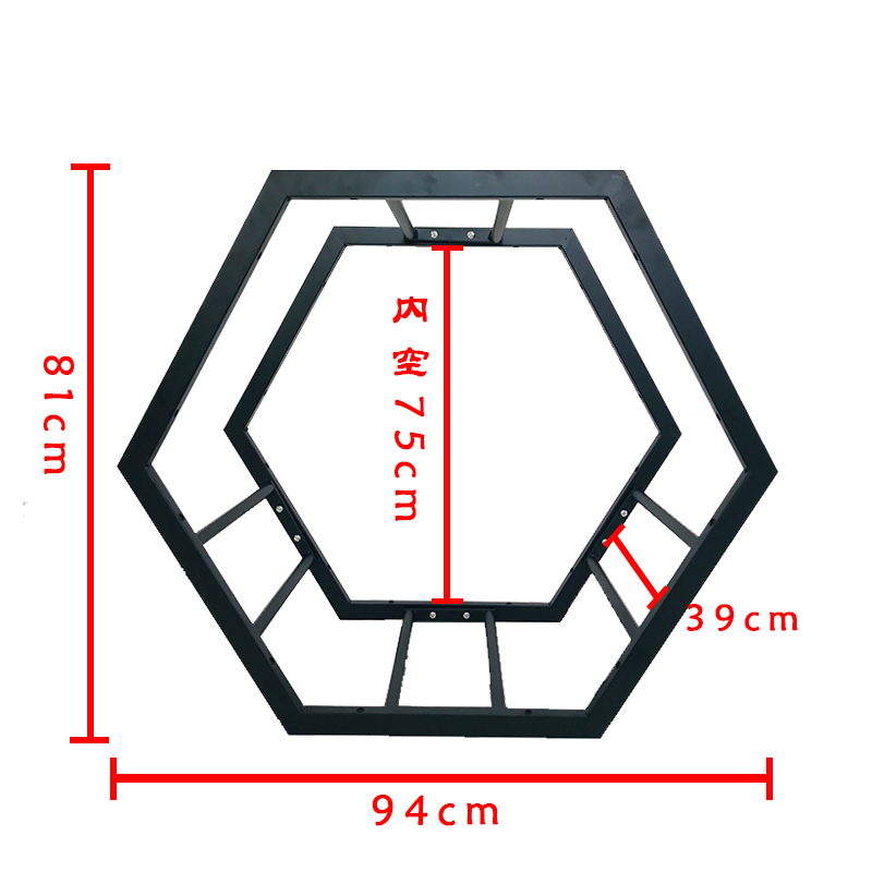 旋转轮胎轮毂展示架六边形轮胎货架大卡车客车车轮架子货车钢圈架