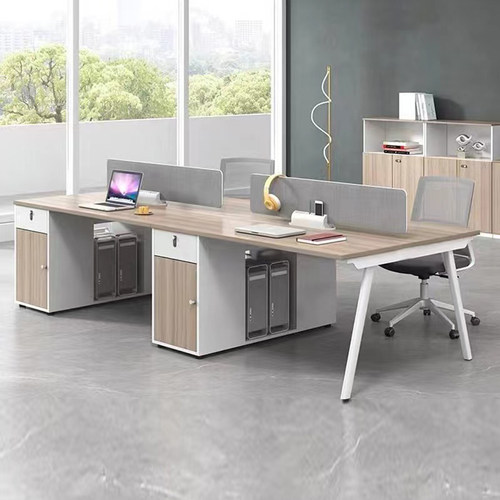 职员办公桌椅组合4/6人位简约现代办公室桌子屏风工位电脑桌卡座