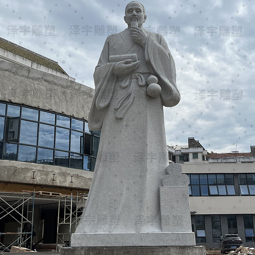 大型石雕花岗岩医圣张仲景雕像华佗李时珍孙思邈铸铜人物雕塑定制