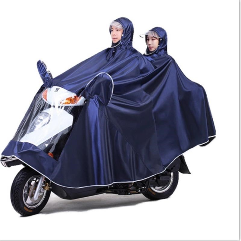 正招雨衣电动麾托车单人男加大加厚帽檐雨披防水遮脚雨衣批L