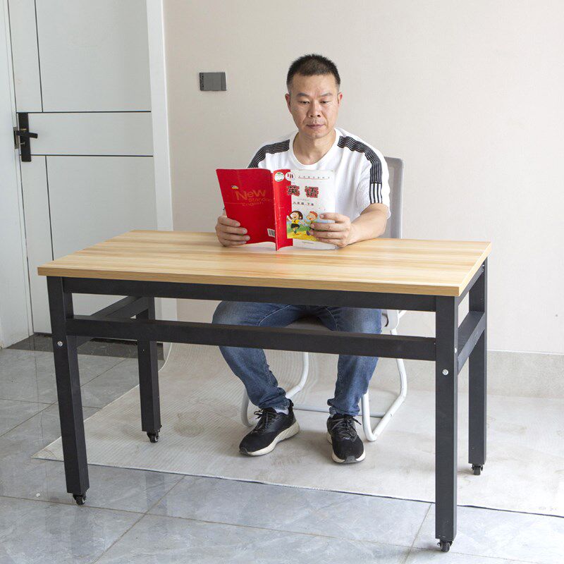 电脑桌带轮子可移动书桌办公家用床边餐桌卧室家用学习桌定制尺寸