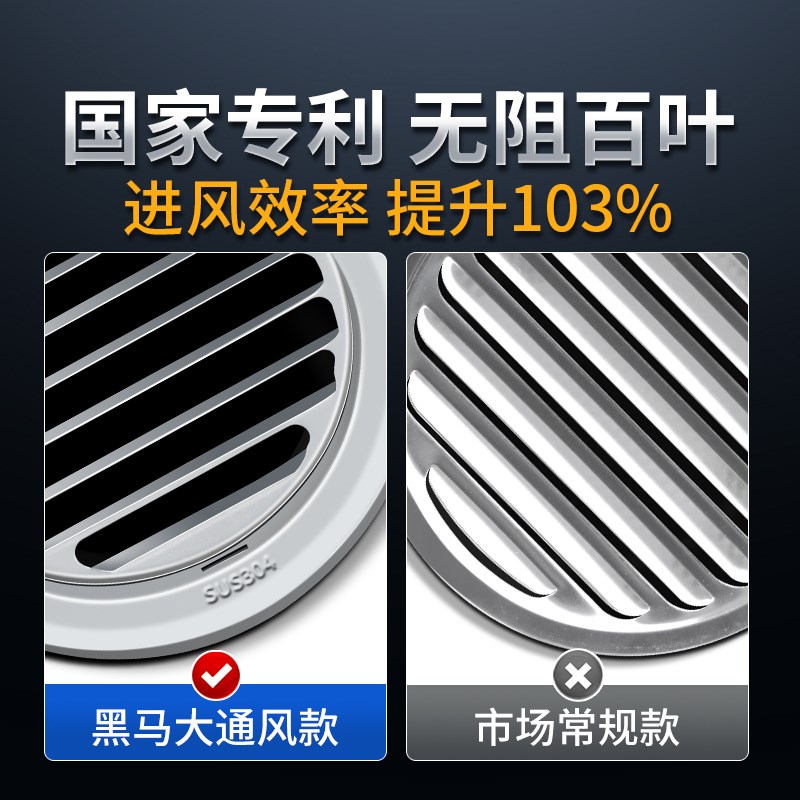 不锈钢风帽油烟机烟管外罩卫生间外墙出风口防风防雨排气口出风罩