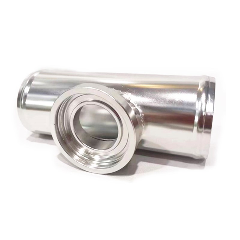 汽车改装SQV进气泄压放气排气HKS涡轮增压器三通铝管转接底座