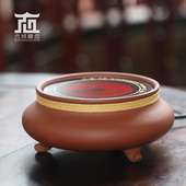 家用小型朱泥黑晶炉烧水煮茶加热保温静音功夫泡茶炉陶壶套装 陶瓷
