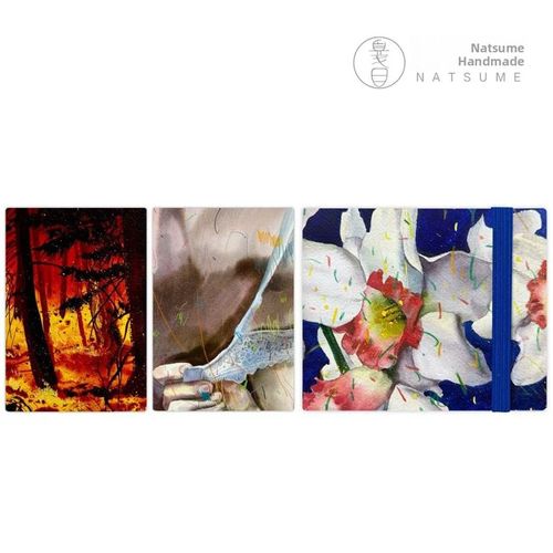 夏目X崔家林指尖书套装手工水彩书300g 20枚阿石限量发售