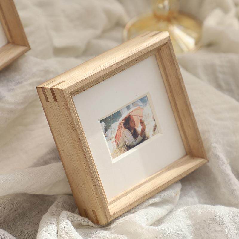 实木质你洗照片片做相框摆台3315儿童相框装裱框架迷相框刻成logo