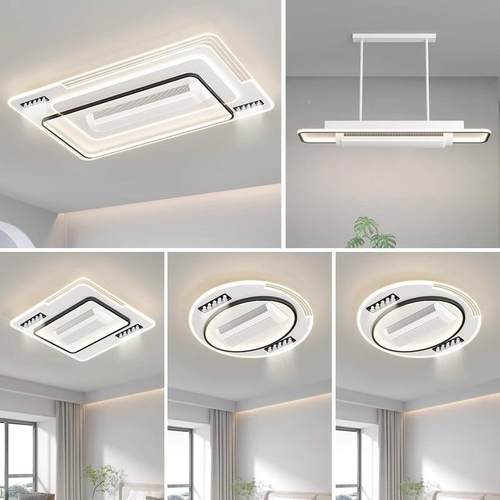 顶无叶风扇灯护眼吸灯大客2厅主灯025年新款离线套239语音灯具全