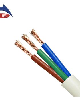 468环国标电线ZRC-RV3V3*1.5护套线芯阻燃铜天芯软电线