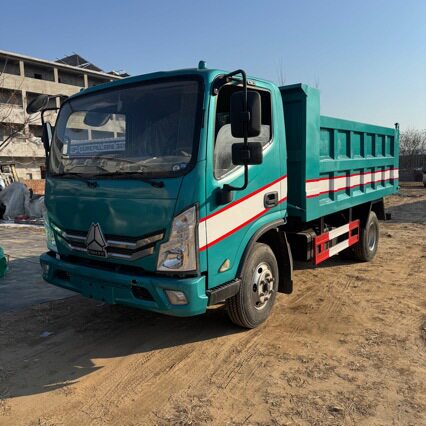 跨境重汽豪沃自卸车翻斗车渣土车 后八轮后翻自卸车出口非州