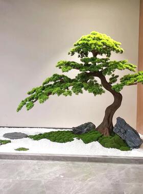 仿松树迎客假松松树商场酒店装饰摆造型罗汉真件松迎客87852松景